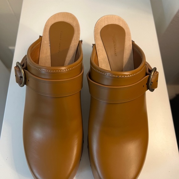 COPY - Isabel Marant Titya Leather Clogs size 39. - Picture 3 of 6